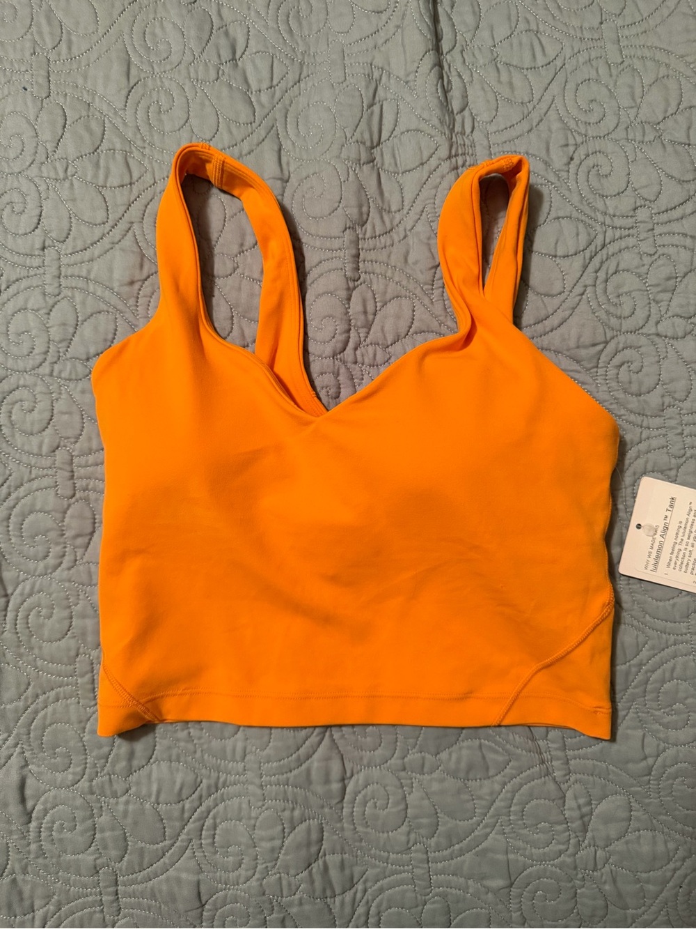 Lululemon Align Tank Size 4 Citrus Sizzle NWT Nulu Cropped Yoga Top